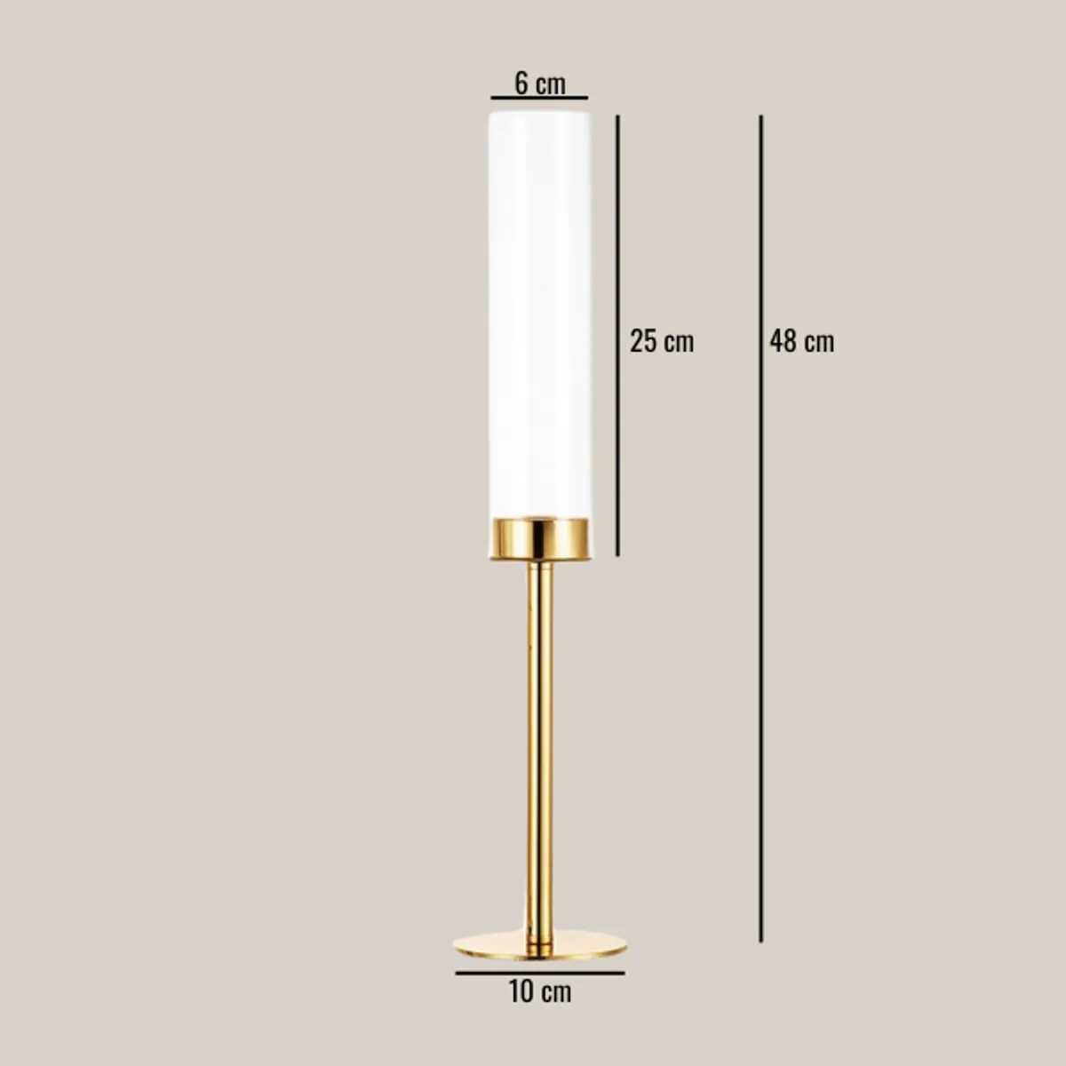 Svečnik Elegant gold L